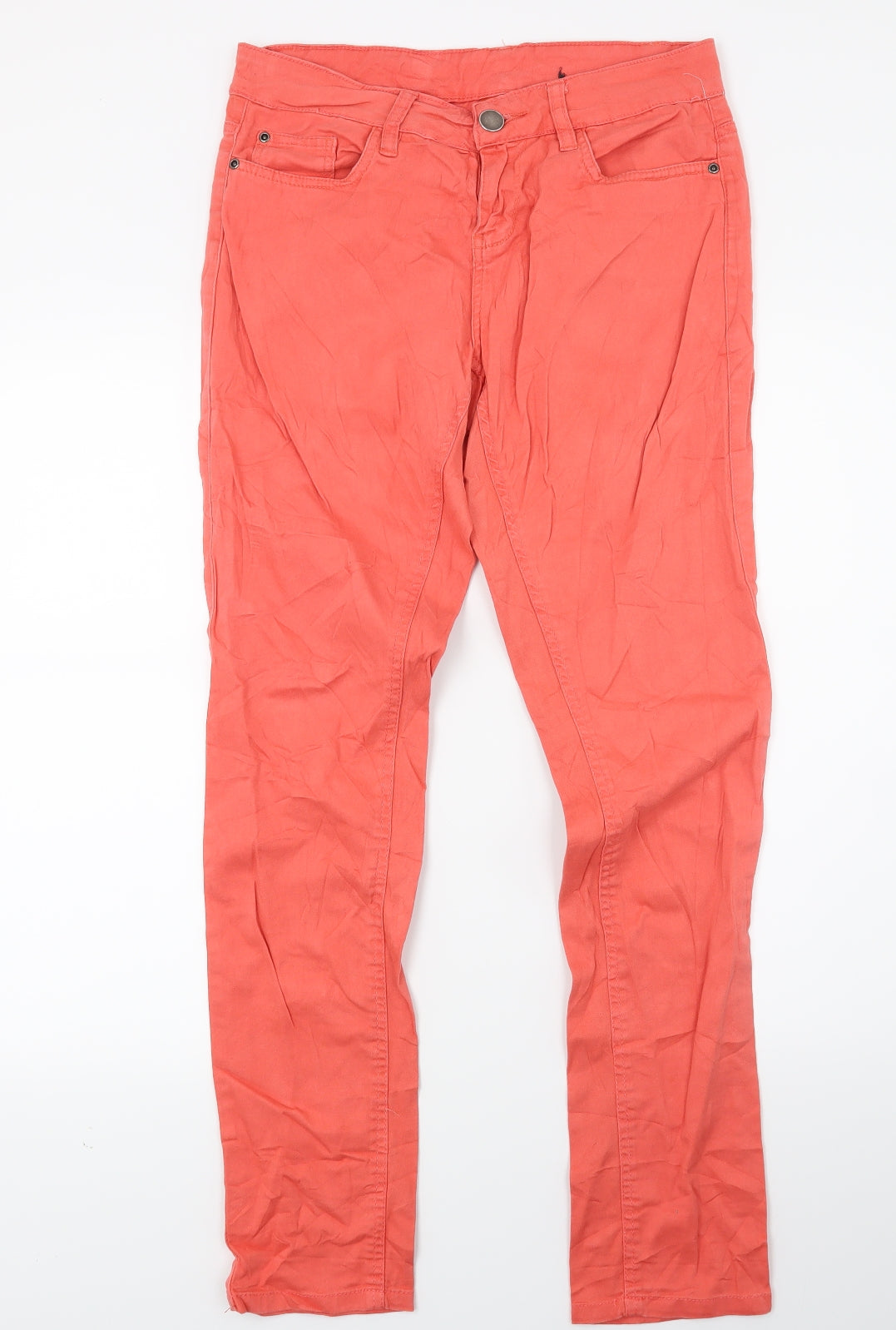 Janina Womens Red  Denim Skinny Jeans Size 10 L28 in