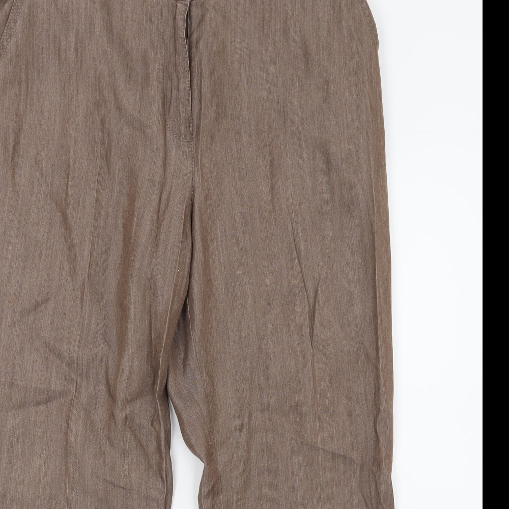 Marks and Spencer Womens Brown   Trousers  Size 14 L23 in