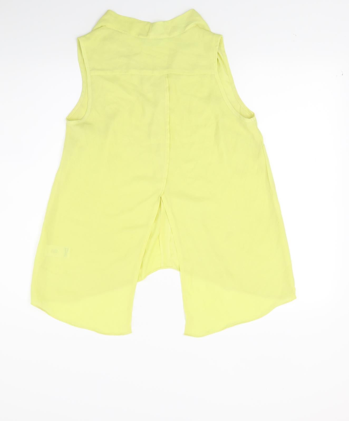 F&F Womens Yellow   Basic Blouse Size 12