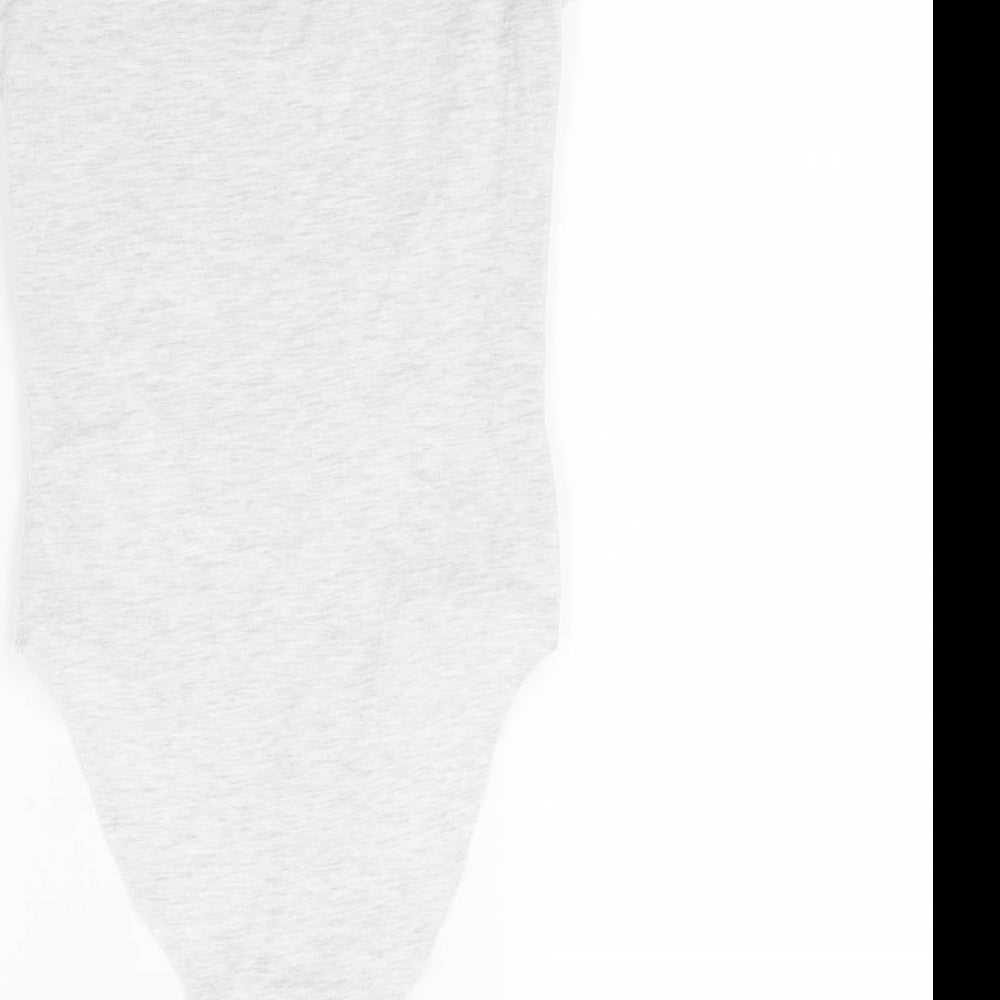 New Look Womens Grey  Jersey Leotard One-Piece Size 8