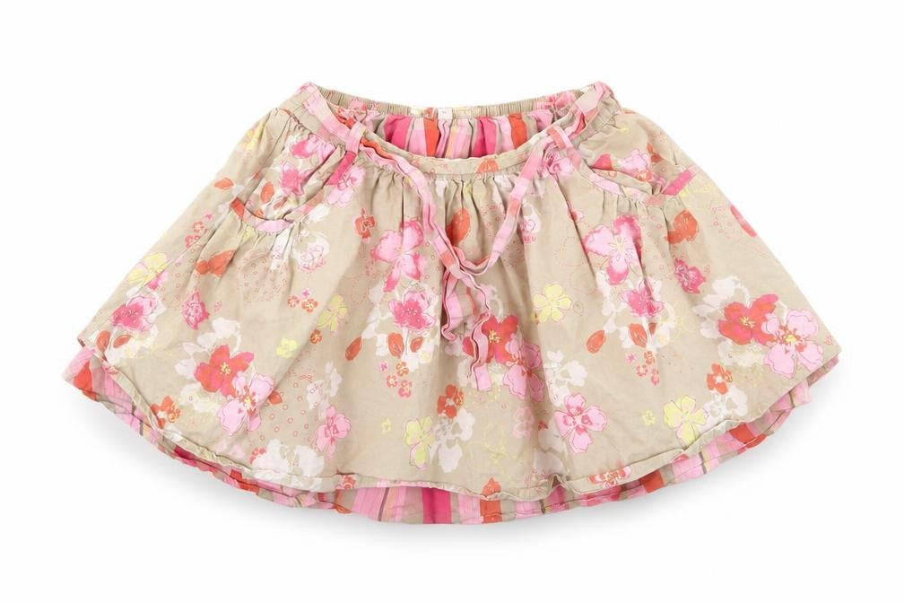 Autograph Girls Green Floral  Flare Skirt Size 3-4 Years