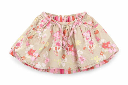 Autograph Girls Green Floral  Flare Skirt Size 3-4 Years