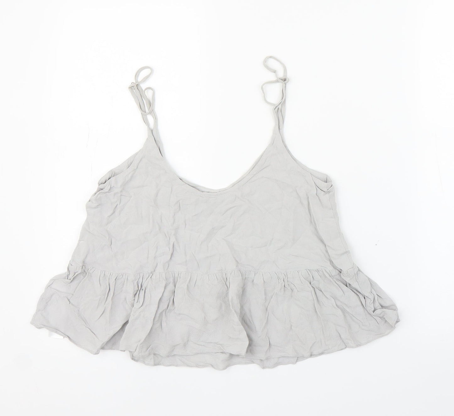 Topshop Womens Grey   Camisole Blouse Size 8