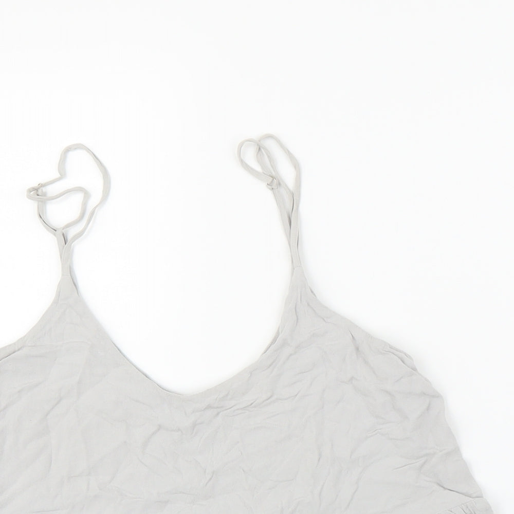 Topshop Womens Grey   Camisole Blouse Size 8