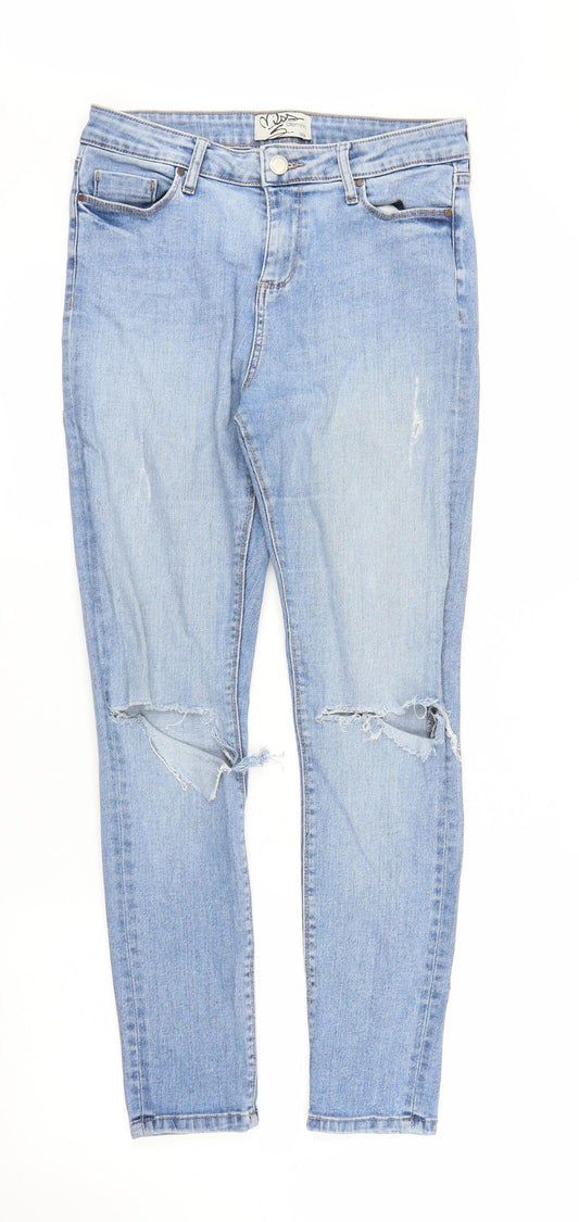 Miss Denim Womens Blue  Denim Skinny Jeans Size 12 L27 in