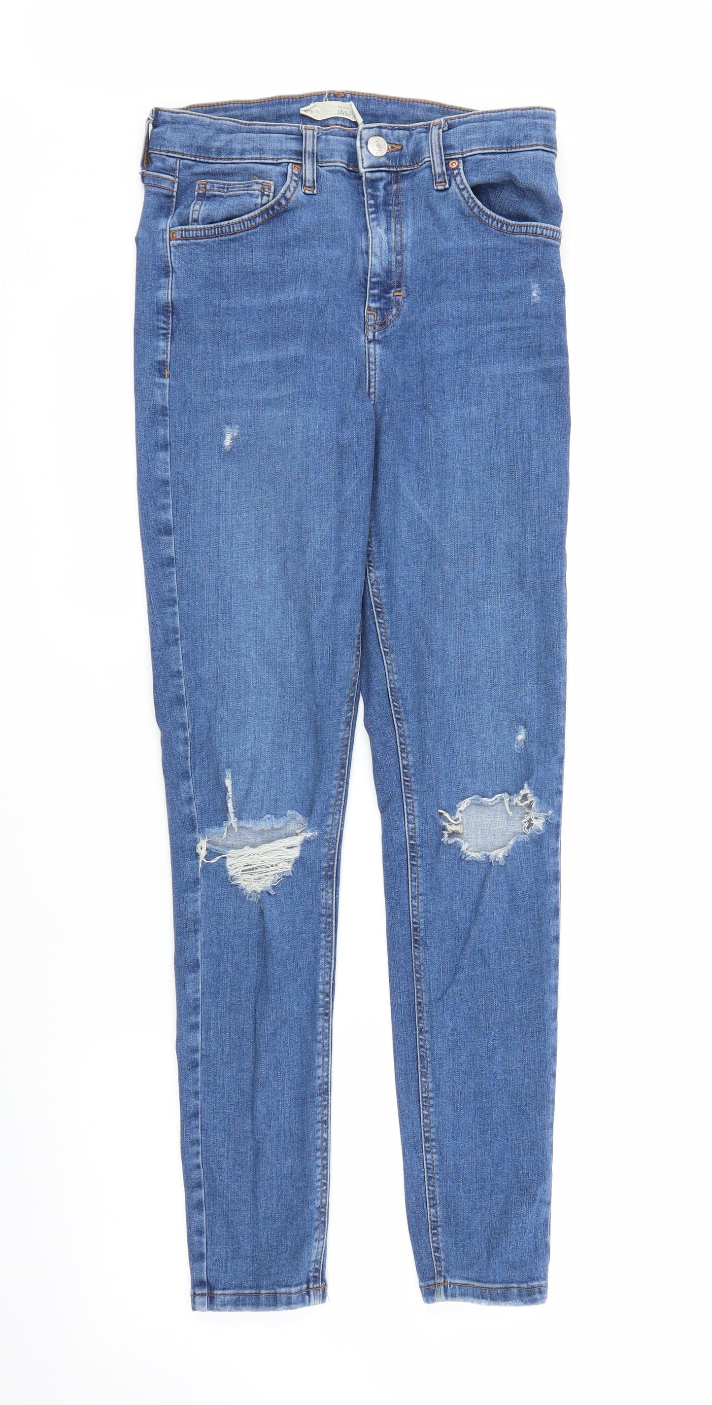 Topshop Womens Blue  Denim Jegging Jeans Size 28 in L27 in