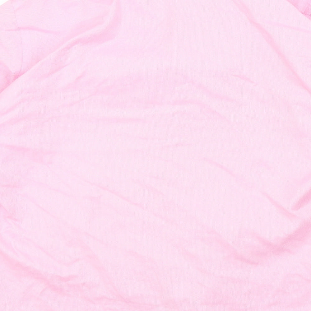 guthrie & valentine Mens Pink Colourblock   Button-Up Size L