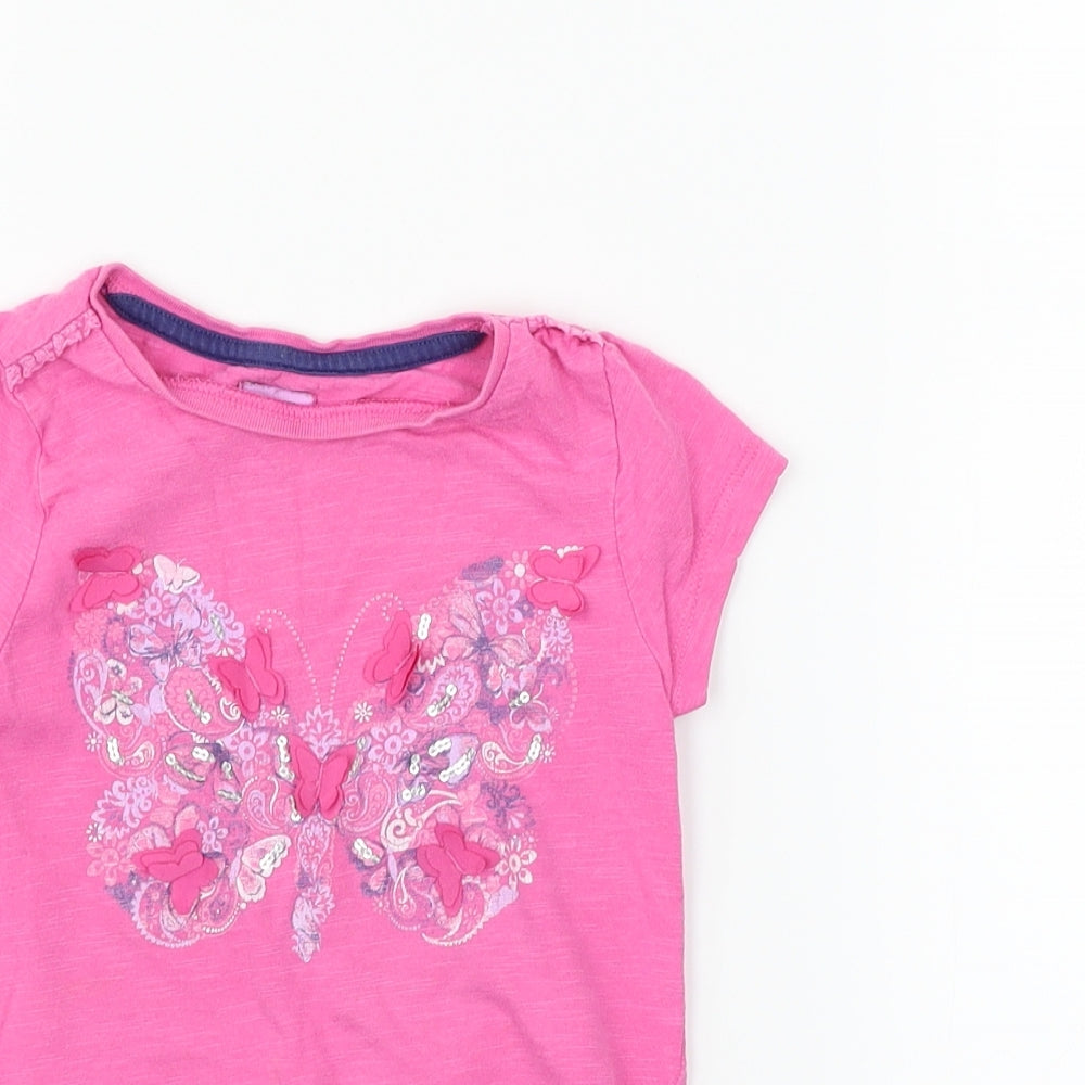 F&F Boys Pink   Basic T-Shirt Size 24 Months
