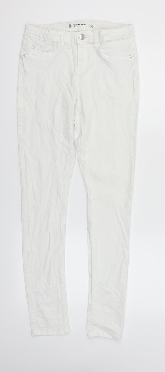 cubas as Womens White   Straight Jeans Size 26 in L29 in