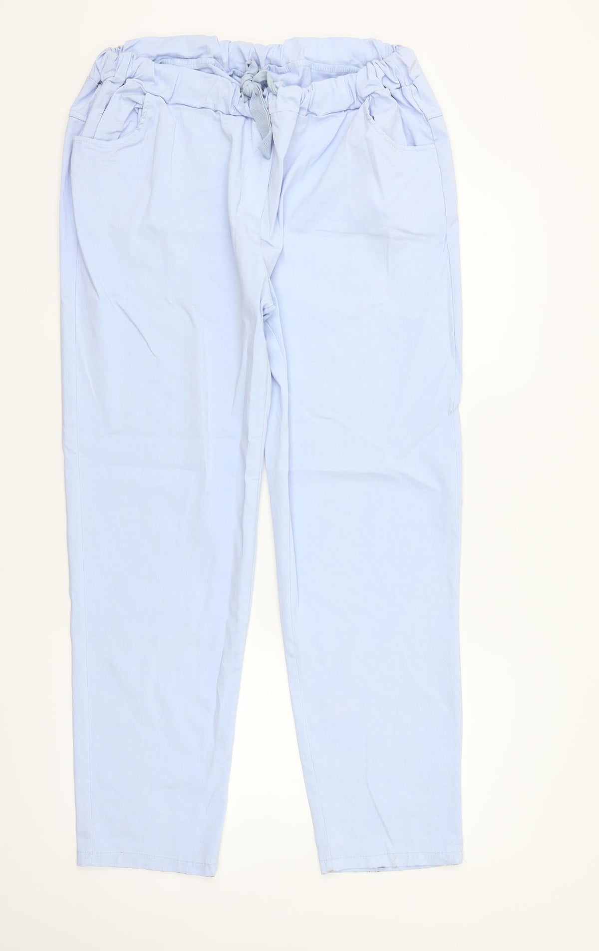 Preworn Womens Blue   Trousers  Size 32 in L30 in - Elastic Waist Band