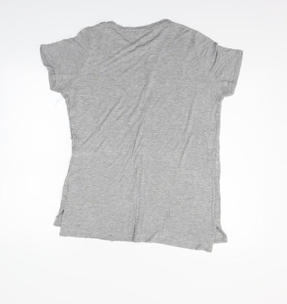 Preloved Studio Womens Grey   Basic T-Shirt Size 12 - Back