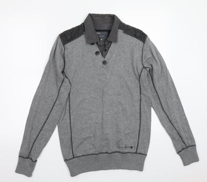 Preloved NEXT Mens Grey   Pullover Jumper Size M - Front