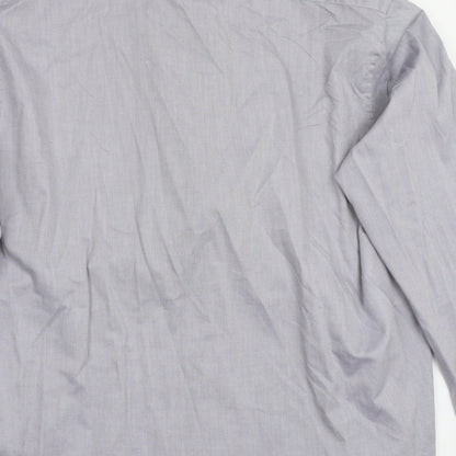 Preloved T&W Mens Grey    Button-Up Size 18 - Label