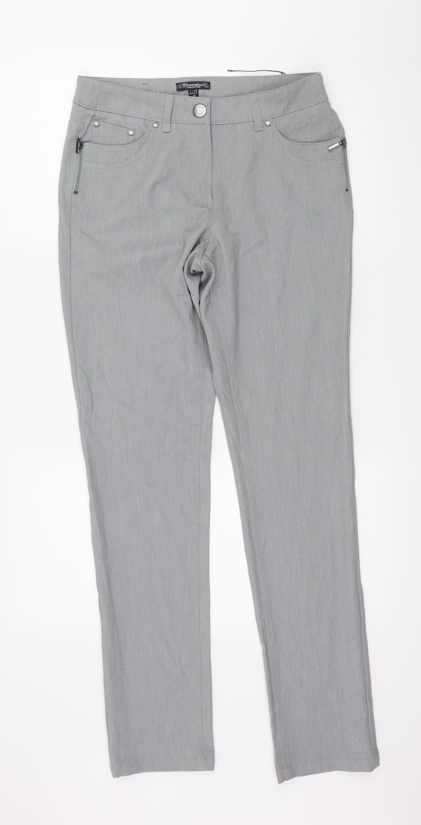 Brandtex Womens Grey   Trousers  Size 10 L31 in