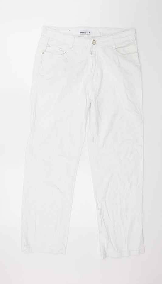 Kelrebec Womens White   Trousers  Size 16 L28 in