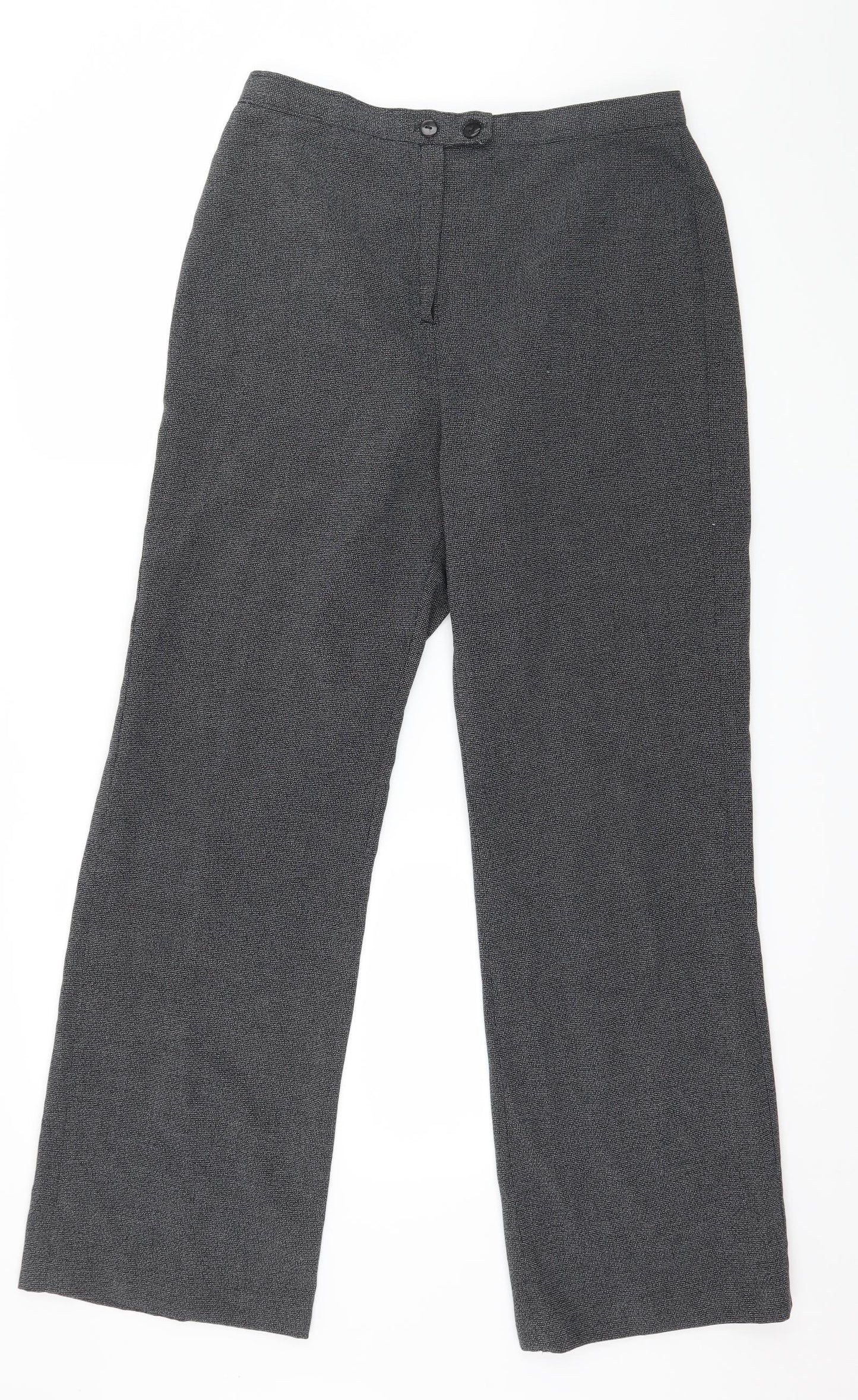 Preworn Womens Grey   Trousers  Size 14 L20 in