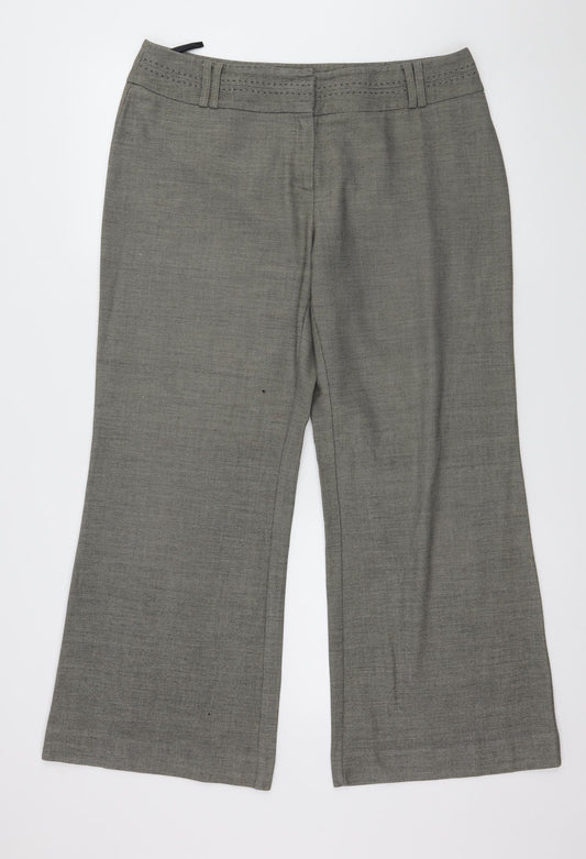 Marks and Spencer Womens Grey   Trousers  Size 34 in L27 in