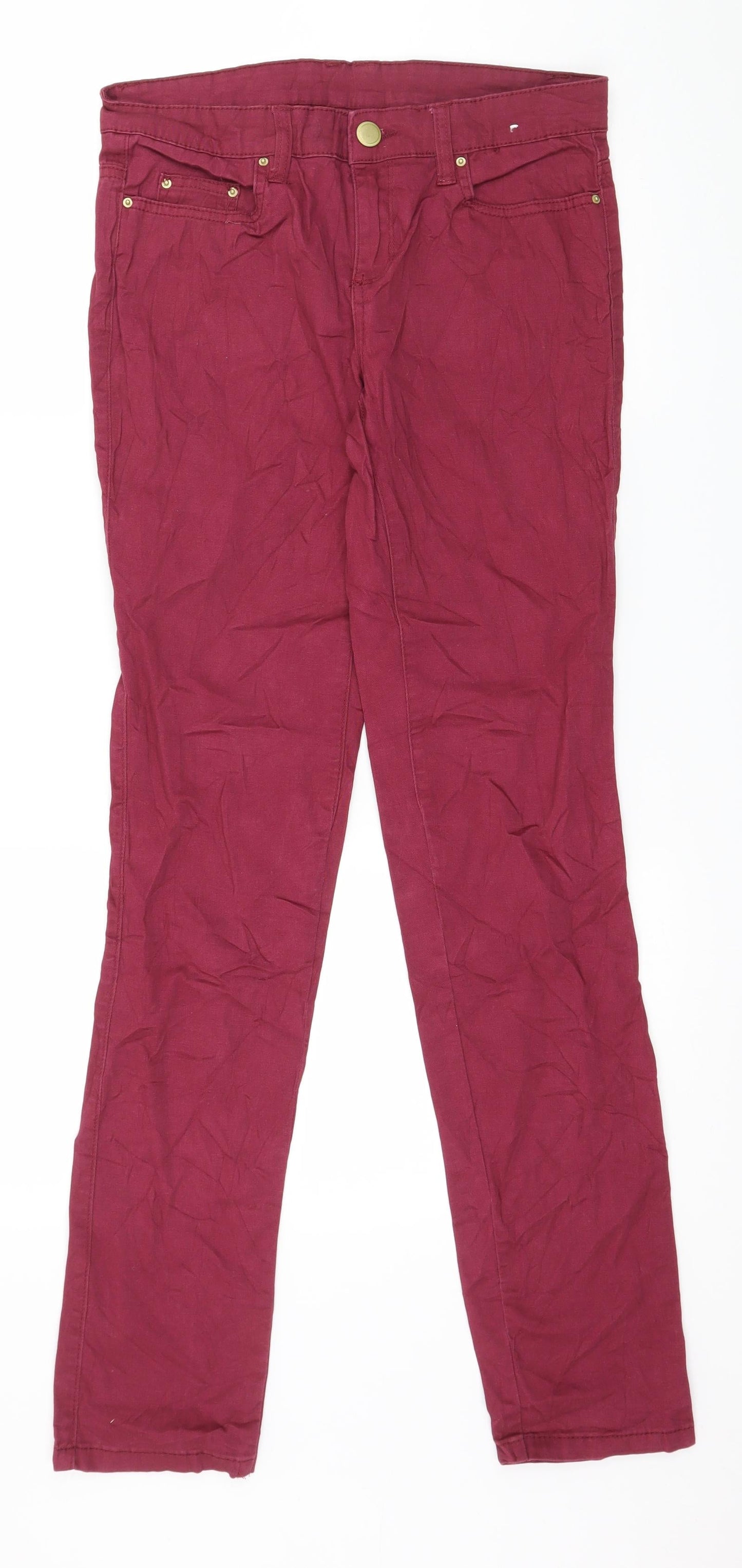 Janina Womens Purple  Denim Skinny Jeans Size 8 L31 in