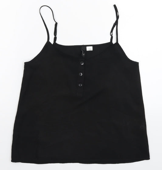 Divided Womens Black   Basic Tank Size 6