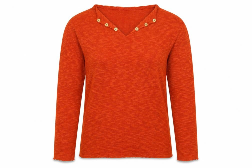 Absolutti Womens Orange  Knit Pullover Jumper Size M
