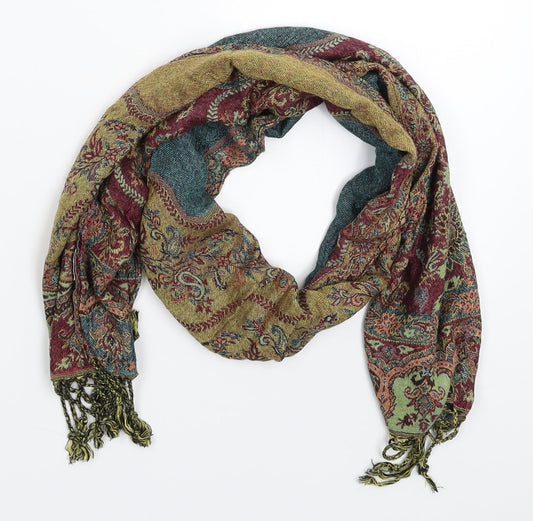 Apsara Womens Multicoloured Geometric Knit  Scarf