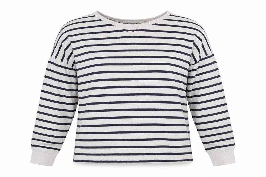 New Look Womens Multicoloured Striped  Pullover Sweatshirt Size 12