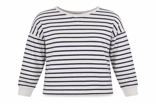 New Look Womens Multicoloured Striped  Pullover Sweatshirt Size 12