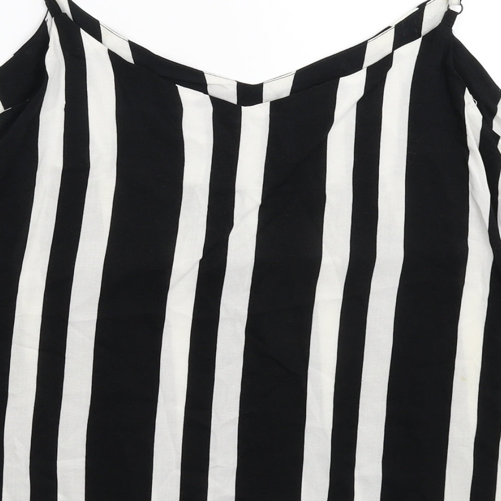 George Womens Multicoloured Striped  Basic Tank Size 14