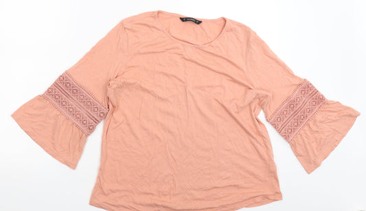 Dunnes Stores Womens Pink   Basic T-Shirt Size 14