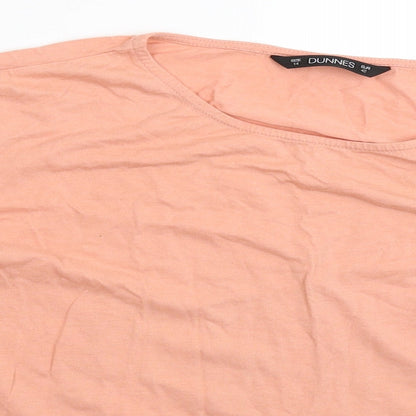 Preloved Dunnes Stores Womens Pink   Basic T-Shirt Size 14 - Detail