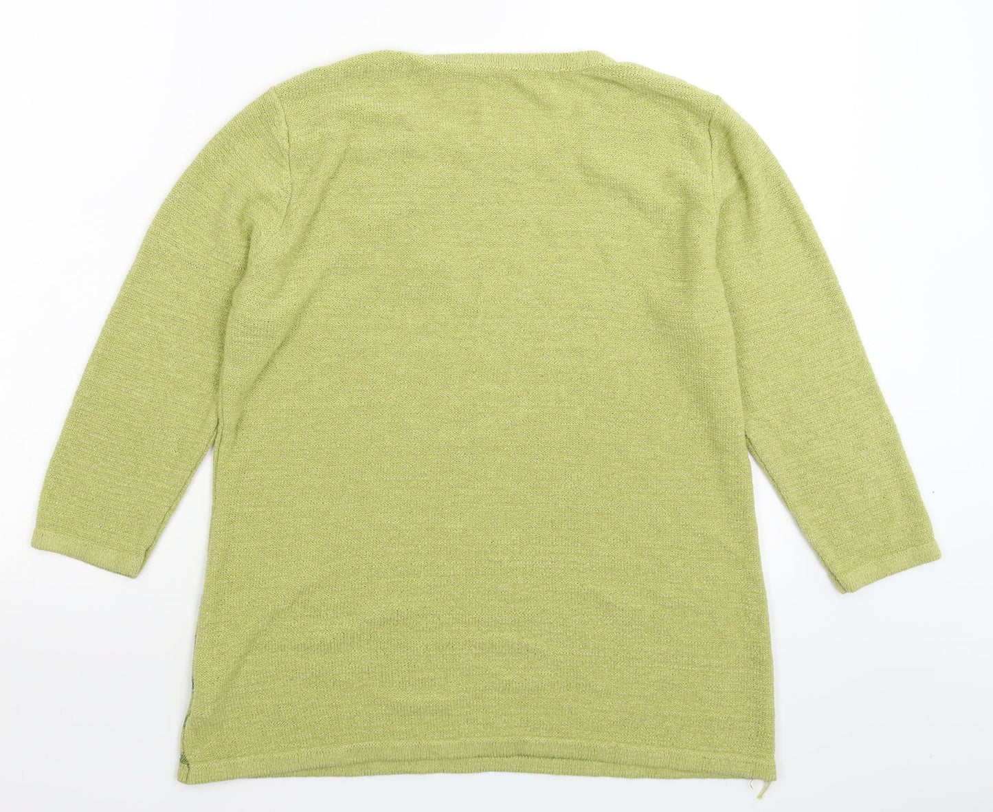 Preworn Womens Green  Knit Pullover Jumper Size M