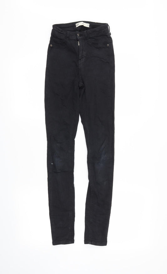 molly Mens Black  Denim Skinny Jeans Size XS L27 in