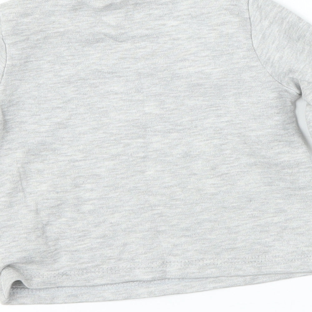 F&F Girls Grey   Basic T-Shirt Size 0-3 Months