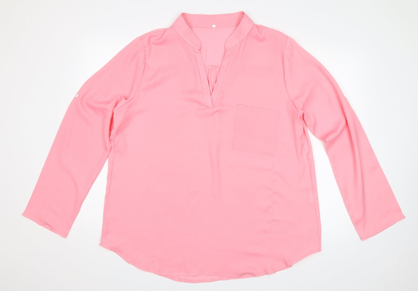Preworn Womens Pink   Basic Blouse Size 4XL