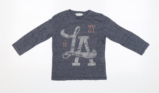coloredd Boys Blue   Jersey T-Shirt Size 4-5 Years  - LA