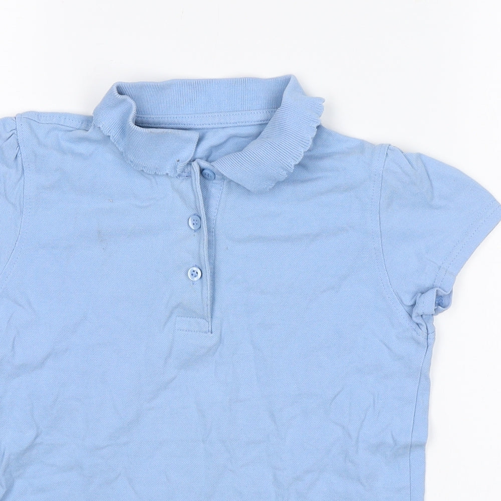 George Girls Blue   Basic Polo Size 8-9 Years