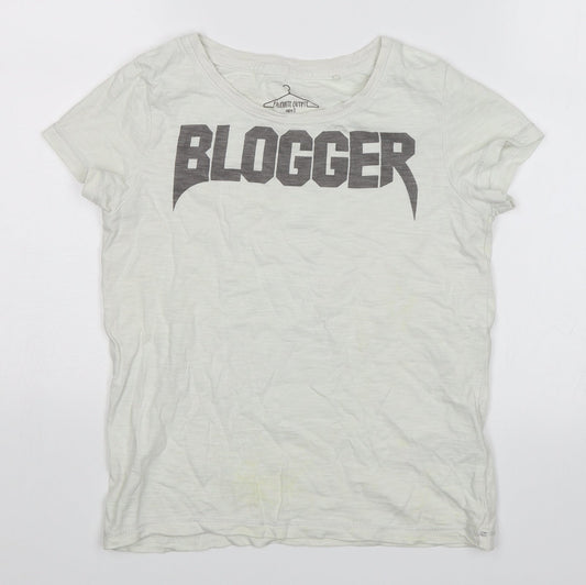 NEXT Girls White   Basic T-Shirt Size 9 Years  - Blogger