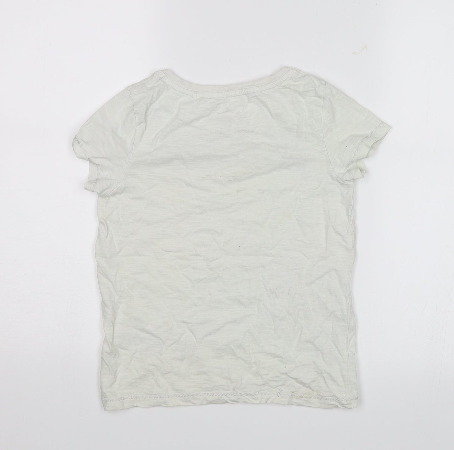 NEXT Girls White   Basic T-Shirt Size 9 Years  - Blogger