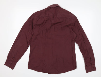 River Island Womens Purple   Basic Button-Up Size M