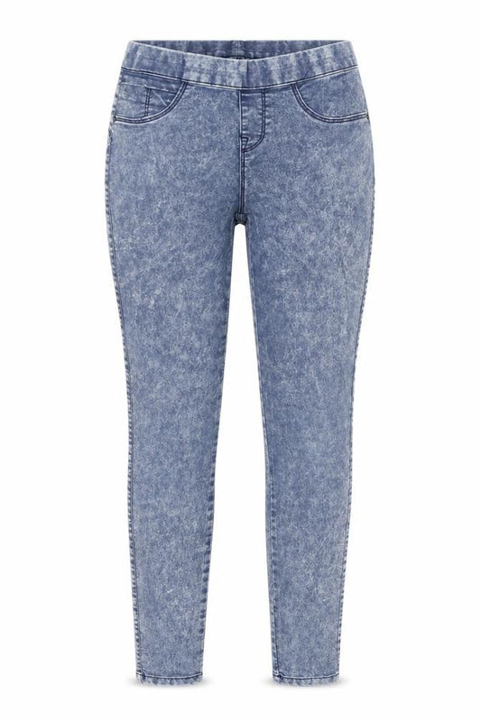 Denim & Co. Womens Blue  Denim Jegging Jeans Size 4 L27 in