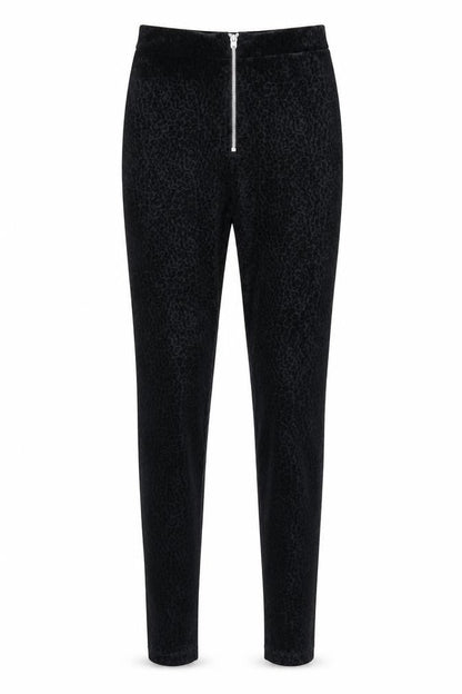 Primark Womens Black Animal Print  Trousers  Size XS L27 in