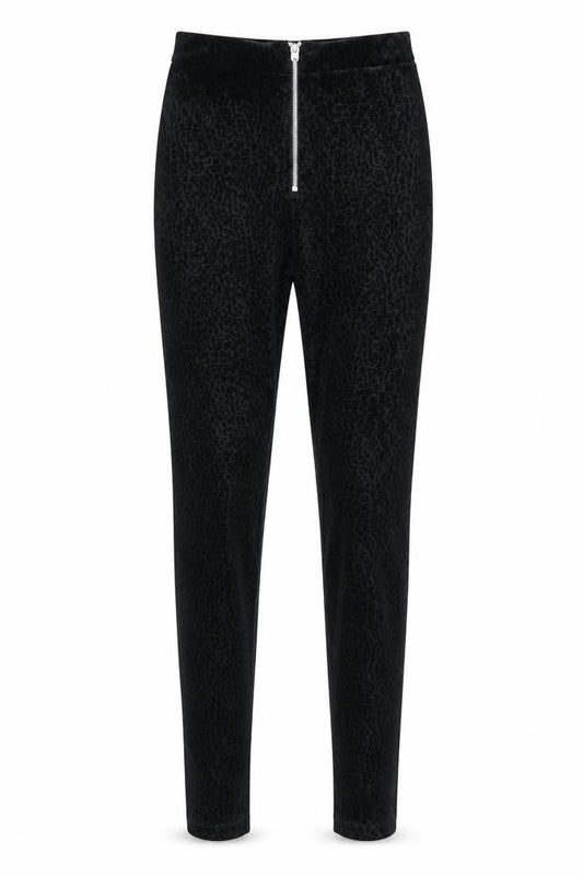 Primark Womens Black Animal Print  Trousers  Size XS L27 in