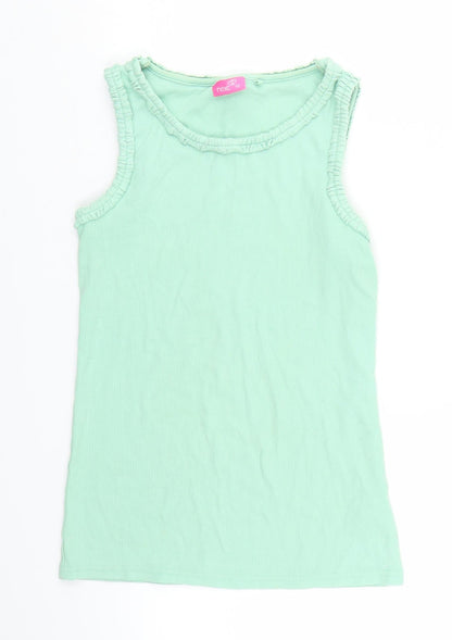Preloved NEXT Girls Green   Basic Tank Size 9 Years - Front