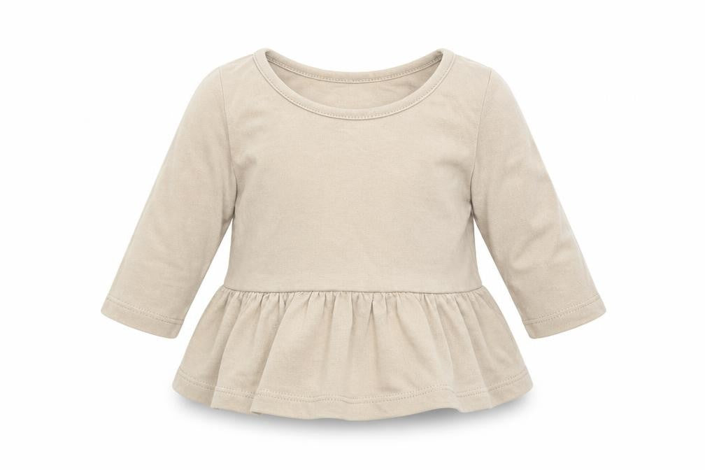 H&M Girls Brown   Basic T-Shirt Size 0-3 Months