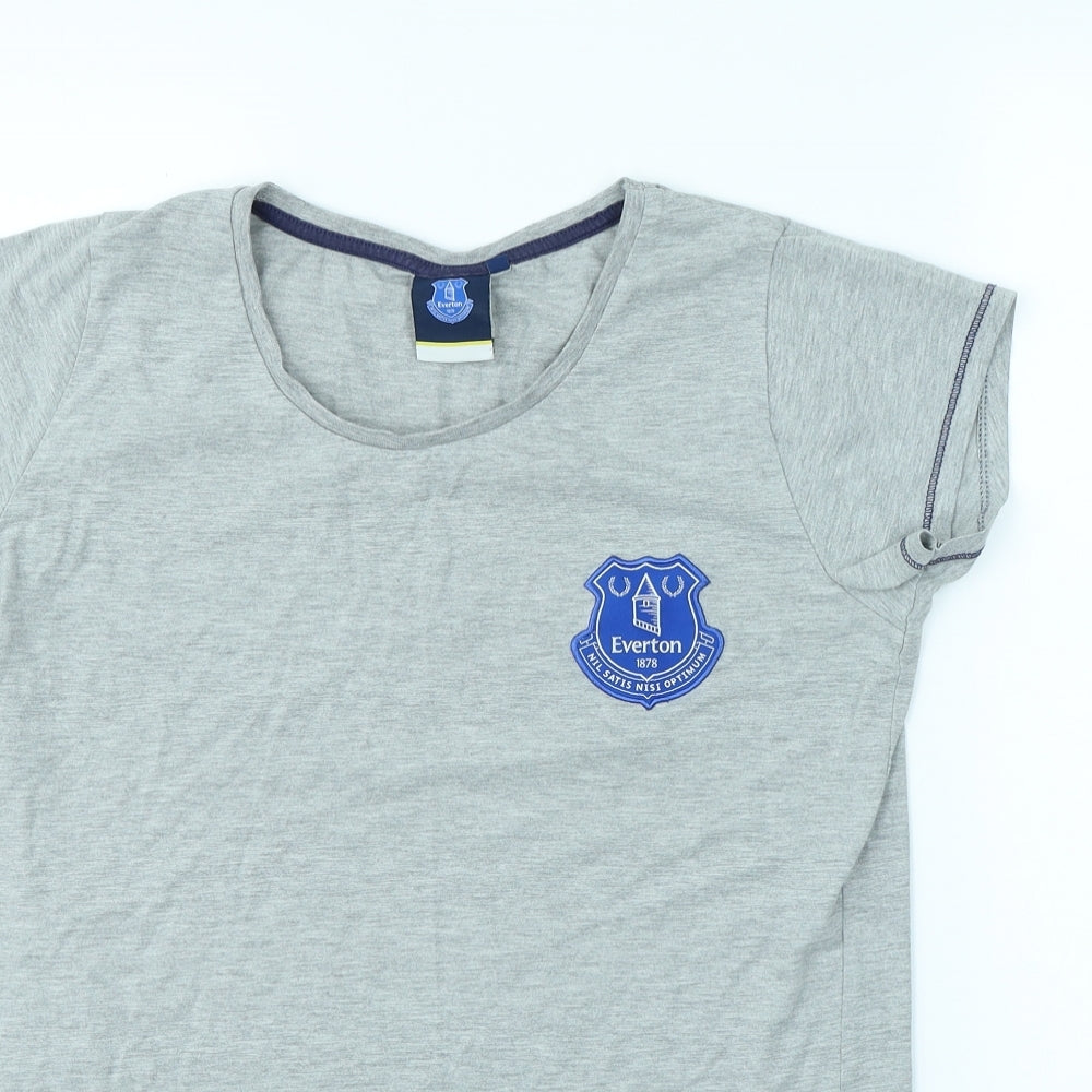 Everton Womens Grey   Basic T-Shirt Size 8  - Everton FC