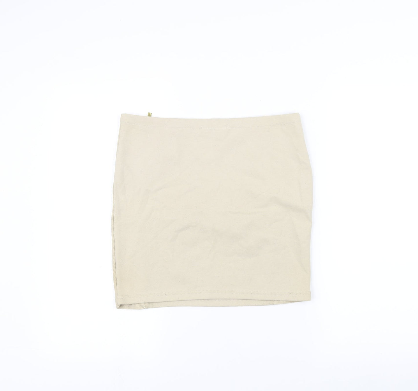 Stradivarius Womens White   A-Line Skirt Size L