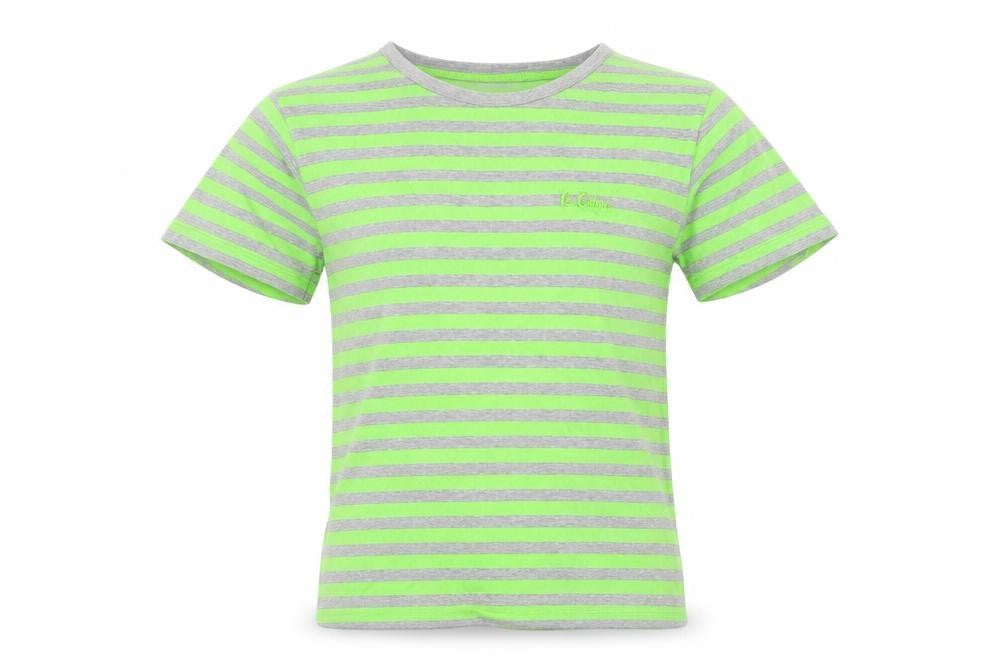 Lee Cooper Boys Grey Striped  Basic T-Shirt Size 7-8 Years
