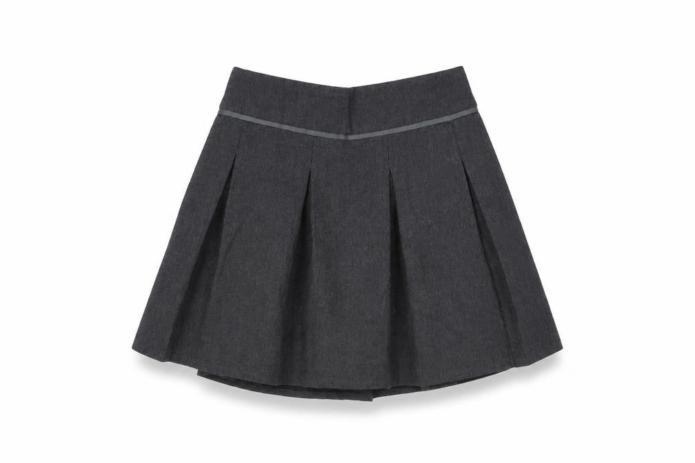 TU Girls Grey   A-Line Skirt Size 8 Years - School
