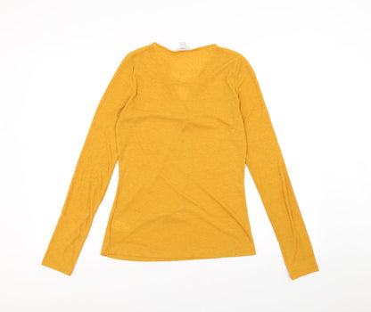 Preloved NEXT Womens Yellow   Basic T-Shirt Size 10 - Back