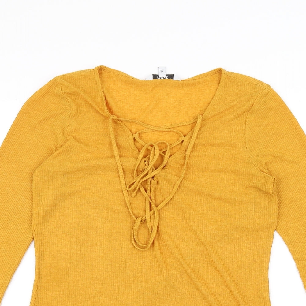 NEXT Womens Yellow   Basic T-Shirt Size 10